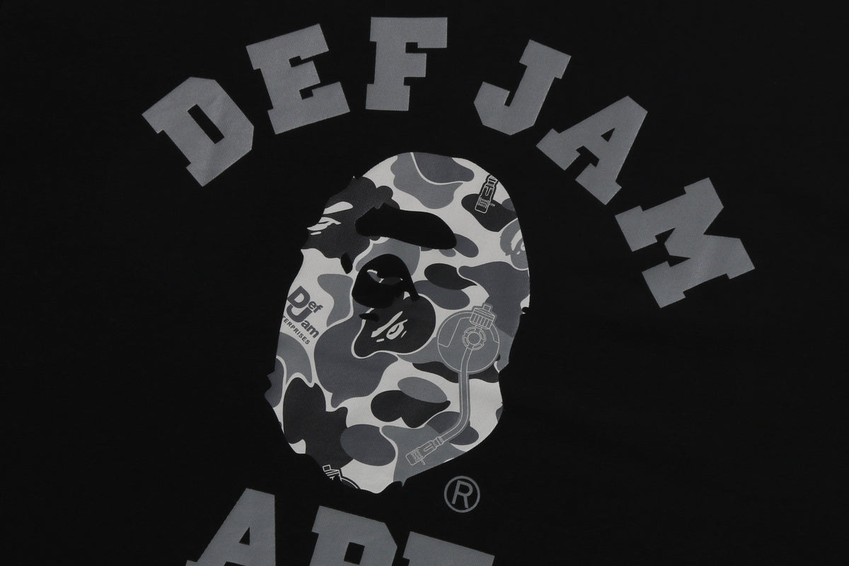 BAPE X DEF JAM CAMO COLLEGE RELAXED FIT TEE