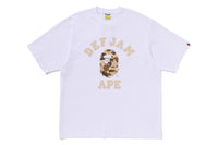 BAPE X DEF JAM CAMO COLLEGE RELAXED FIT TEE