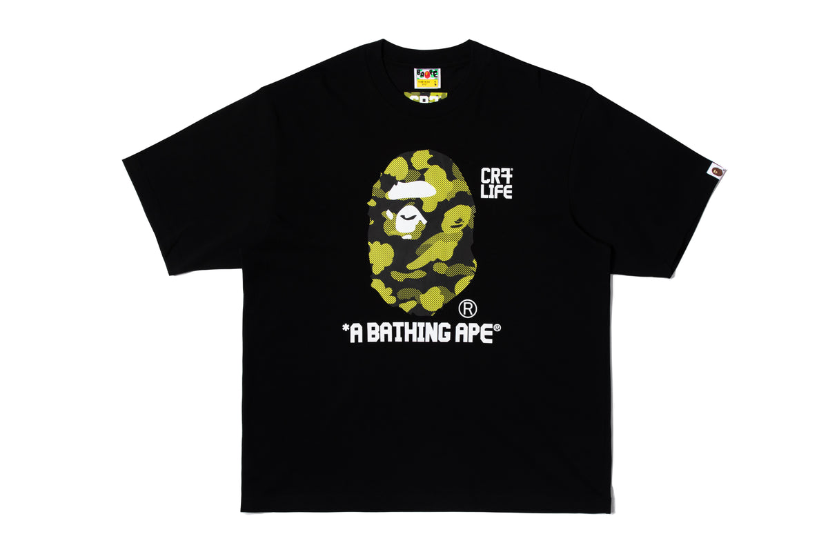 BAPE X CR7 LIFE CAMO A BATHING APE RELAXED FIT TEE