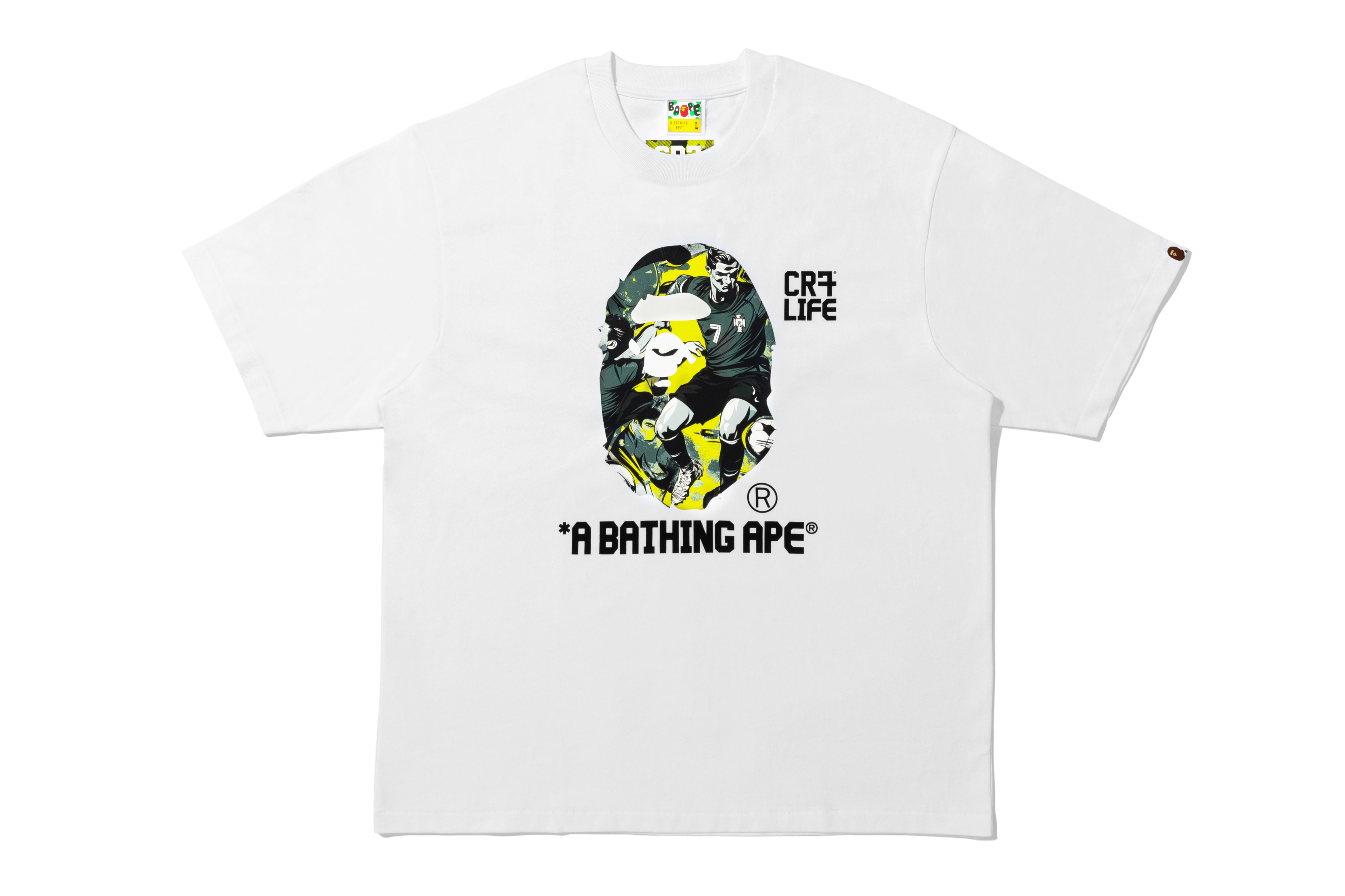 BAPE X CR7 LIFE GRAPHIC A BATHING APE RELAXED FIT TEE #1 – eu.bape.com