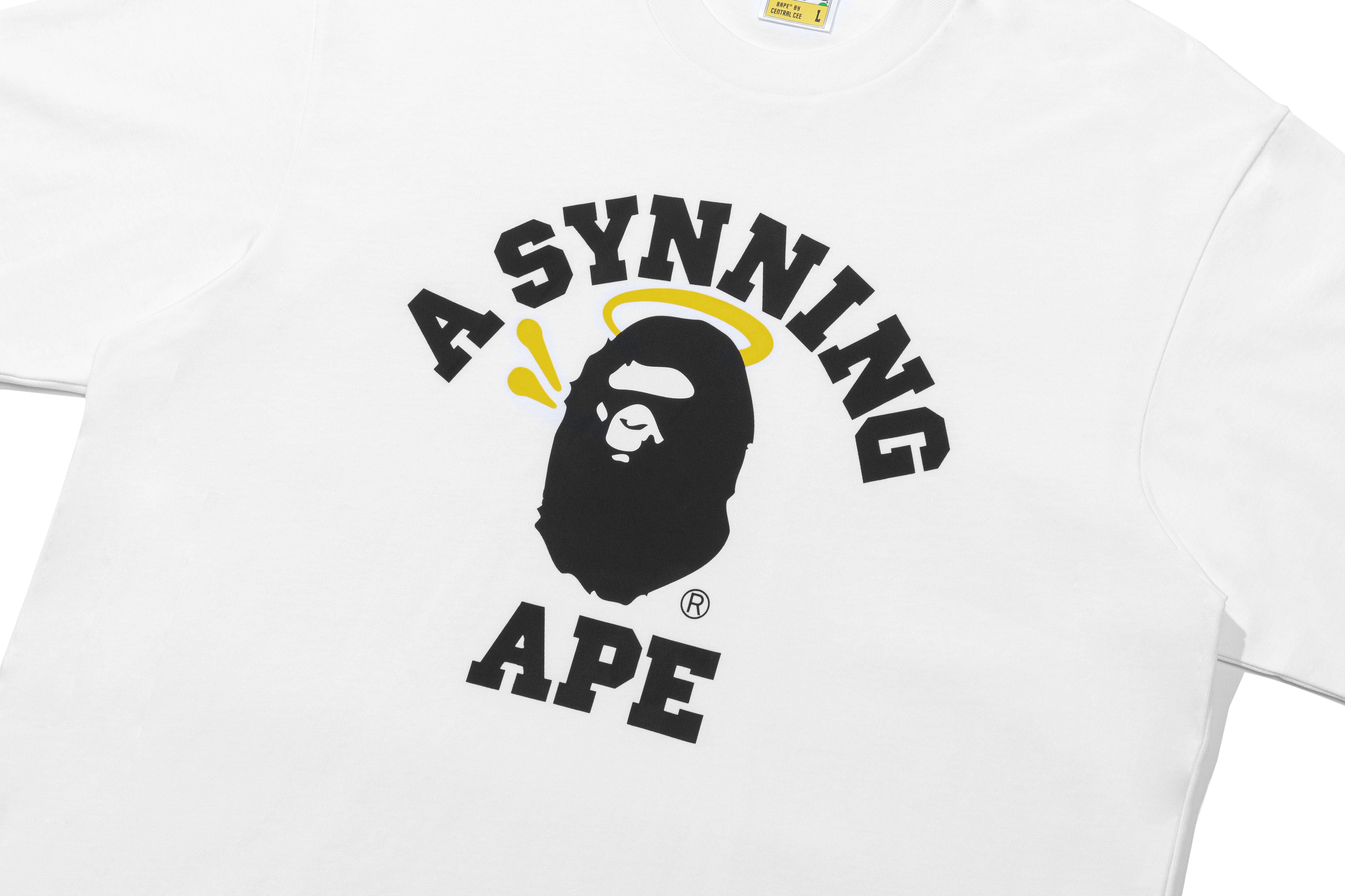 トップス BAPE X SPOTIFY BY CENTRAL CEE M BAPE X SPOTIFY BY CENTRAL CEE COLLEGE RELAXED FIT TEE – eu.bape.com