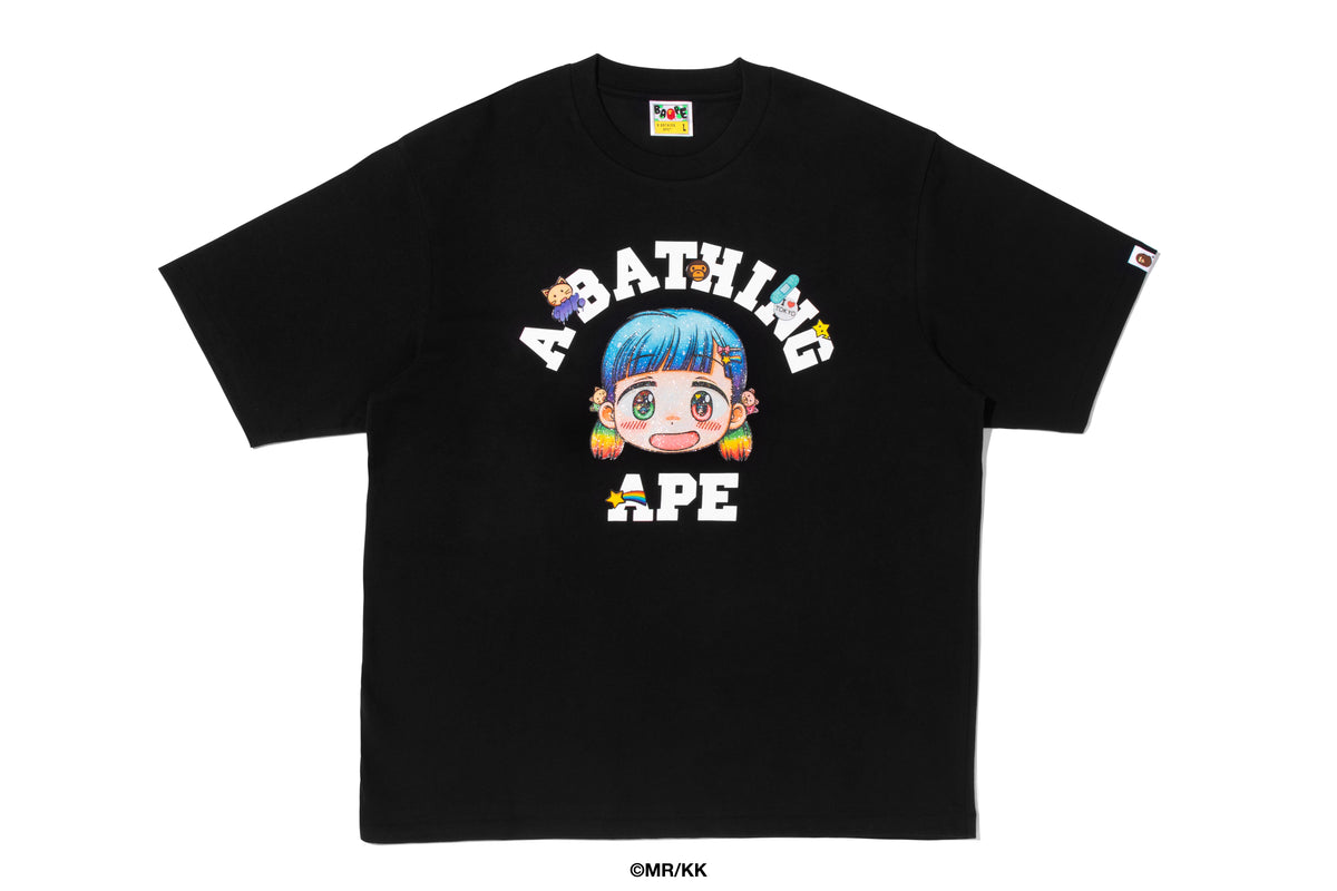 BAPE X MR. COLLEGE RELAXED FIT TEE