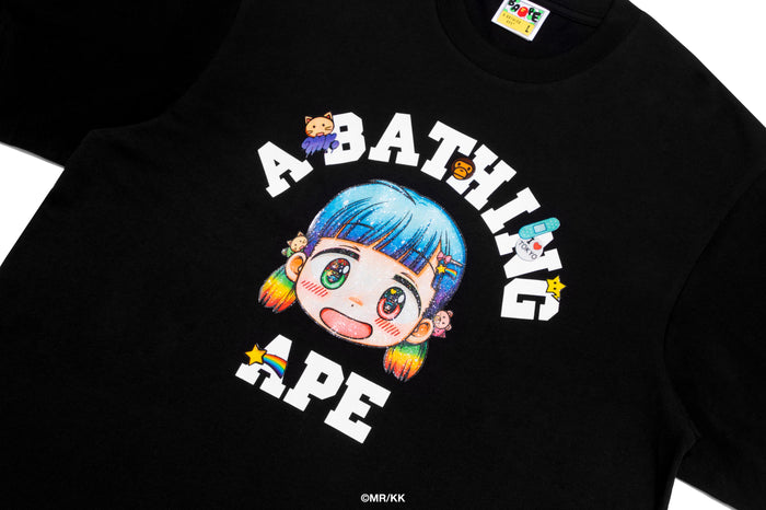 BAPE X MR. COLLEGE RELAXED FIT TEE