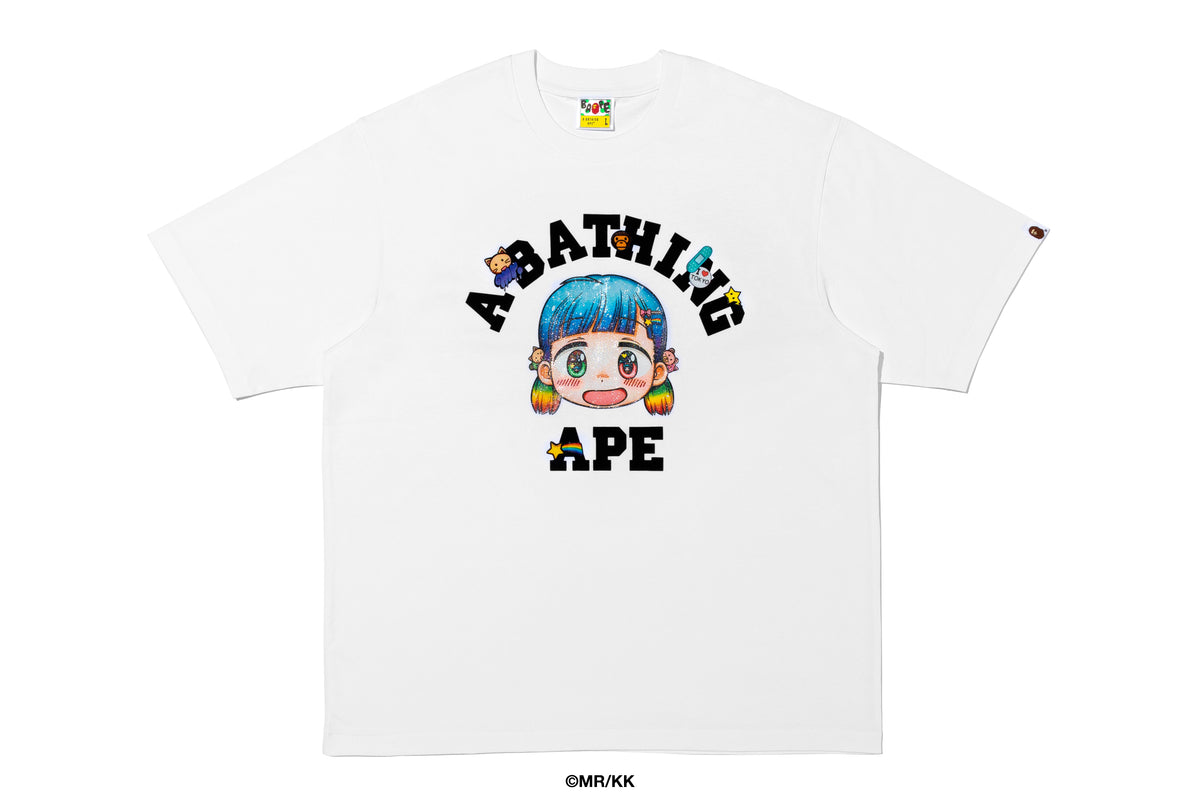 BAPE X MR. COLLEGE RELAXED FIT TEE