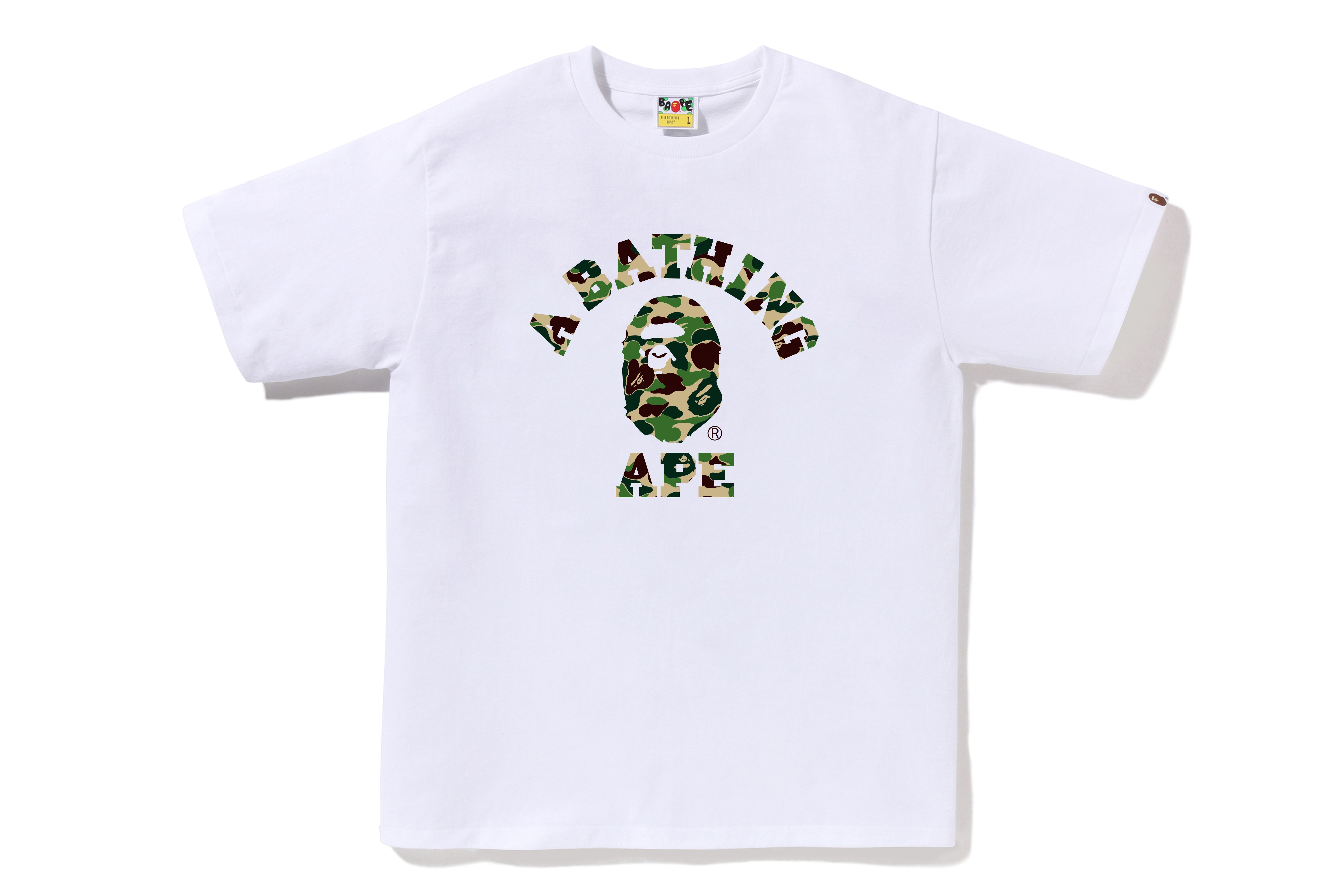 ABC CAMO COLLEGE TEE – eu.bape.com