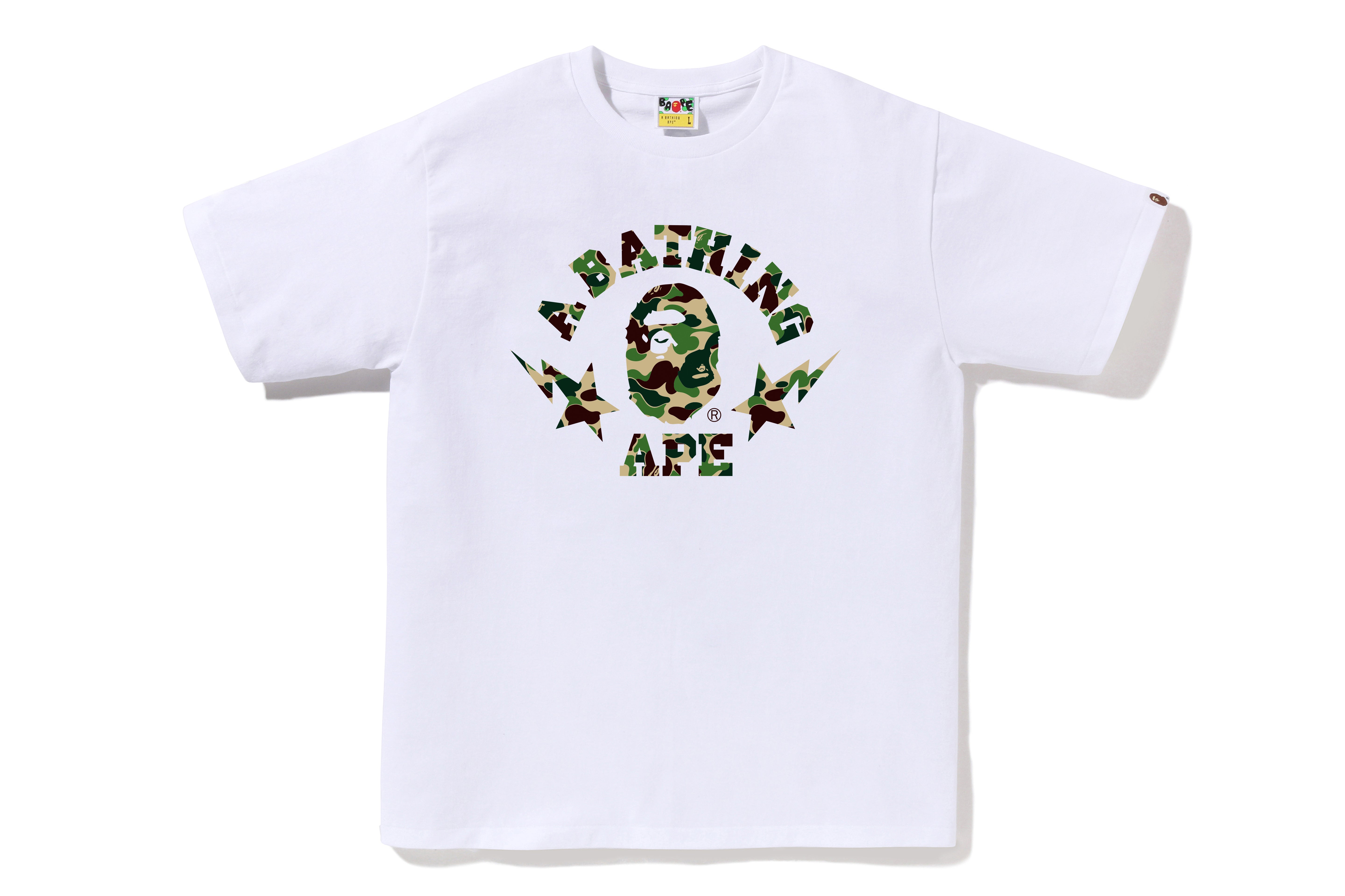 ABC CAMO STA COLLEGE TEE – eu.bape.com
