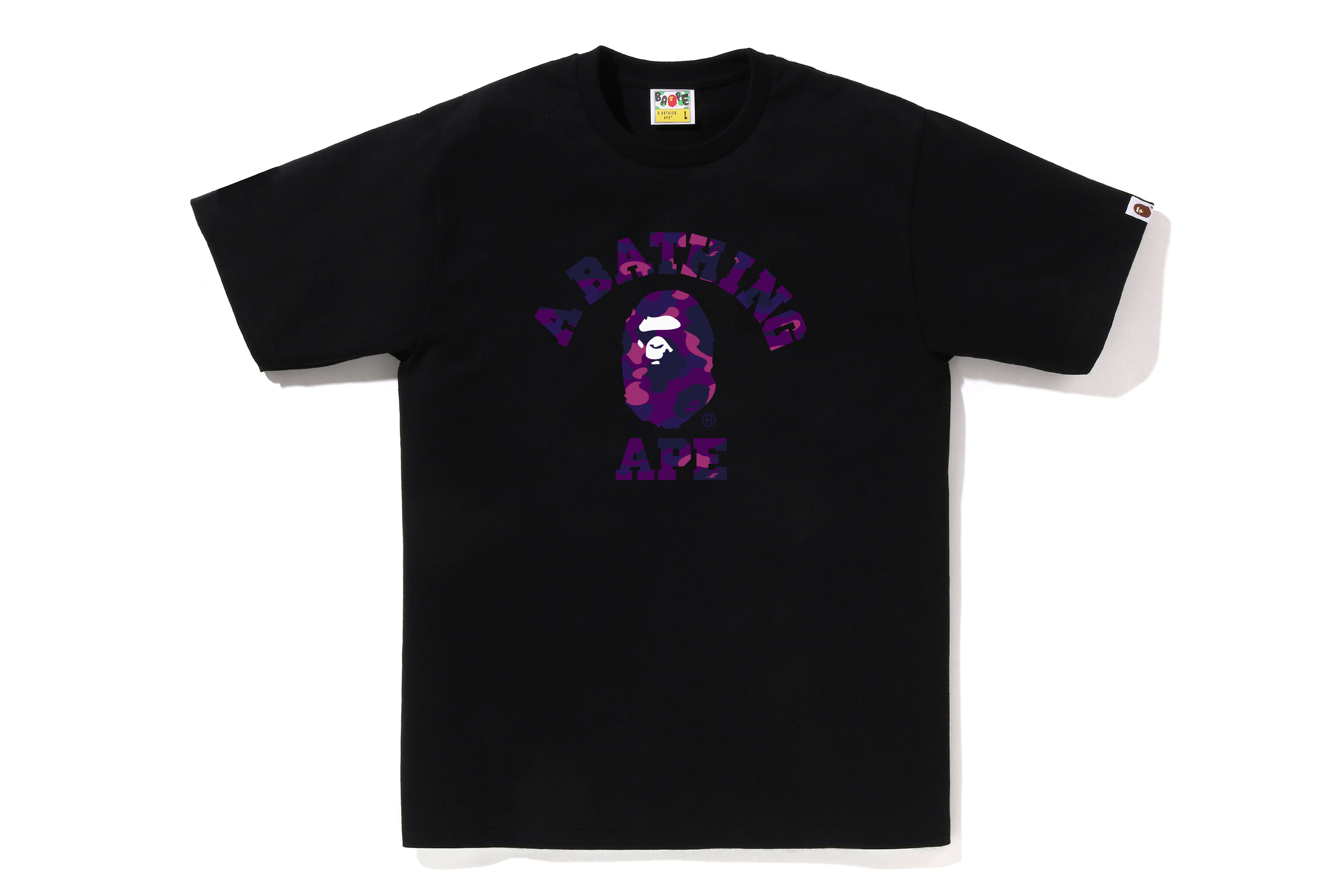 COLOR CAMO COLLEGE TEE – eu.bape.com