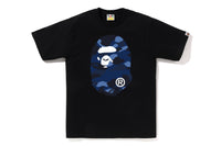 COLOR CAMO BIG APE HEAD TEE