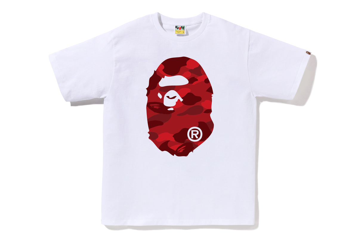 COLOR CAMO BIG APE HEAD TEE