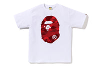 COLOR CAMO BIG APE HEAD TEE
