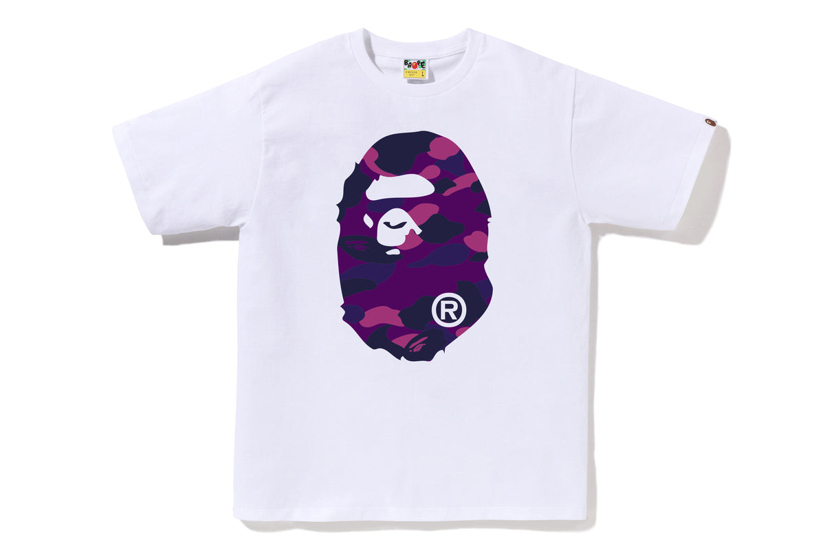 COLOR CAMO BIG APE HEAD TEE