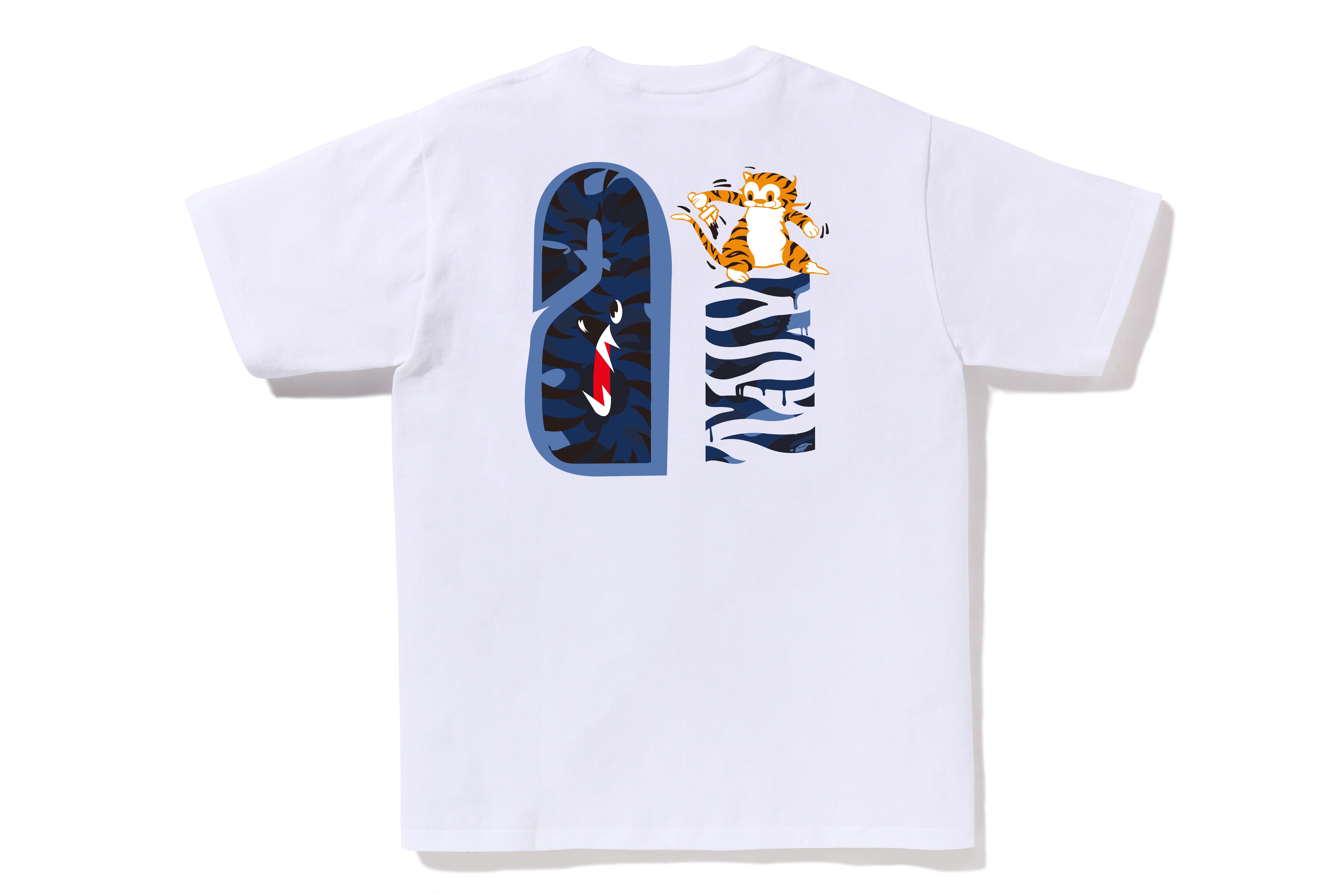 COLOR CAMO TIGER SHARK TEE – eu.bape.com