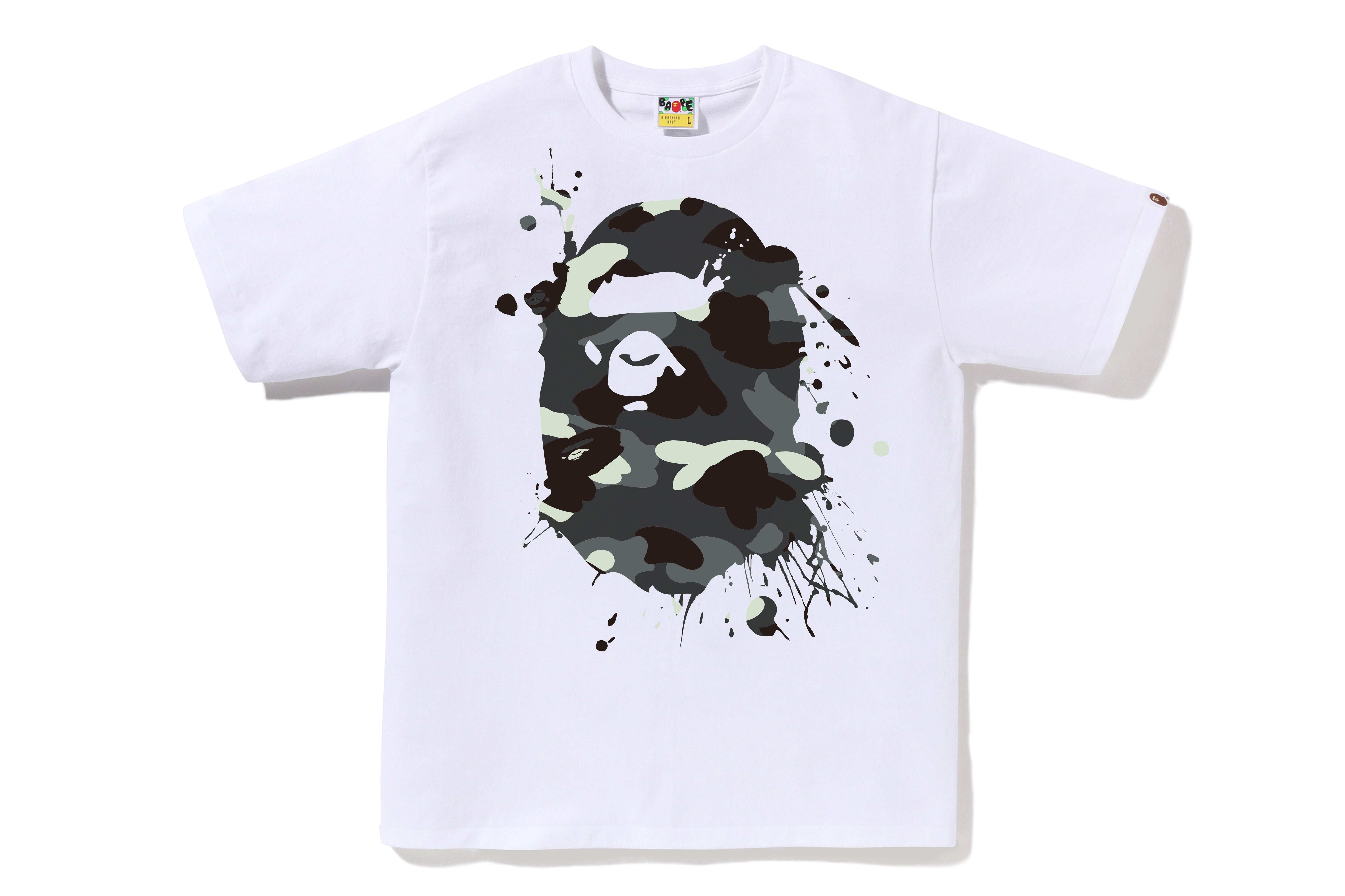 CITY CAMO PAINTING APE HEAD TEE – eu.bape.com