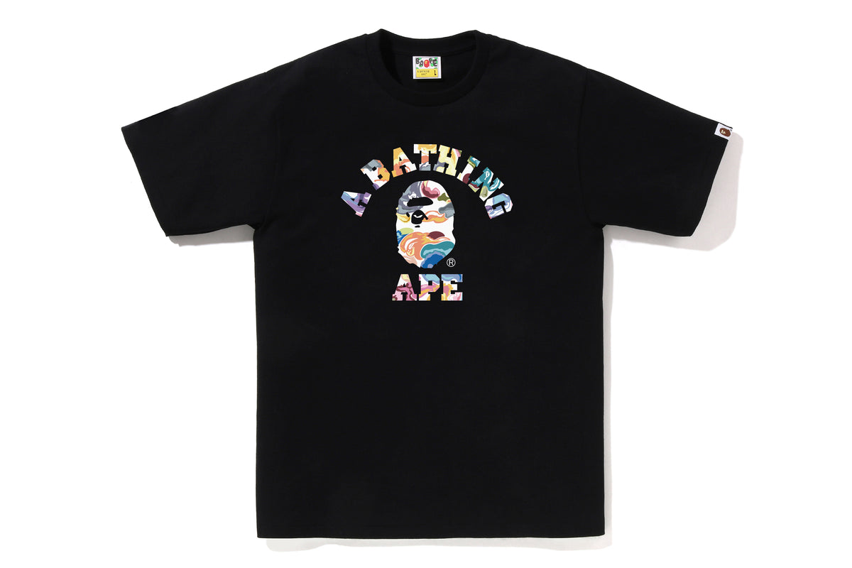 ART CAMO COLLEGE TEE
