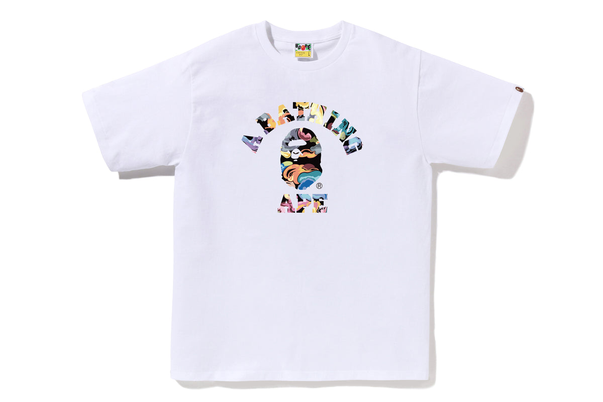 ART CAMO COLLEGE TEE