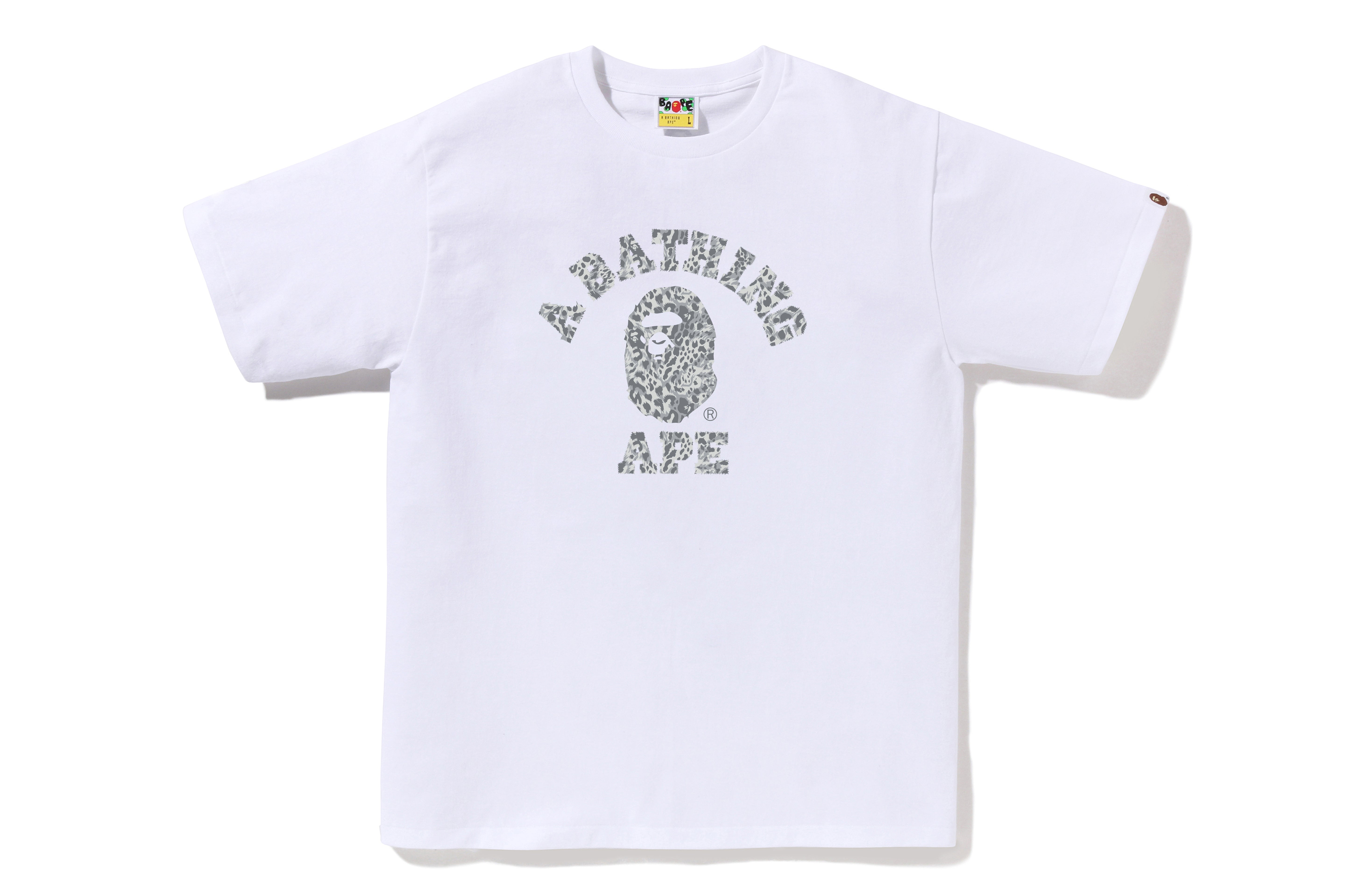 0ZXTEM039101P/WILD LEOPARD PATTERN COLLEGE TEE M – eu.bape.com