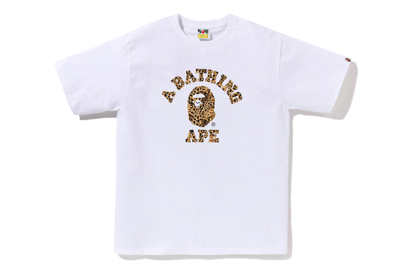 0ZXTEM039101P/WILD LEOPARD PATTERN COLLEGE TEE M