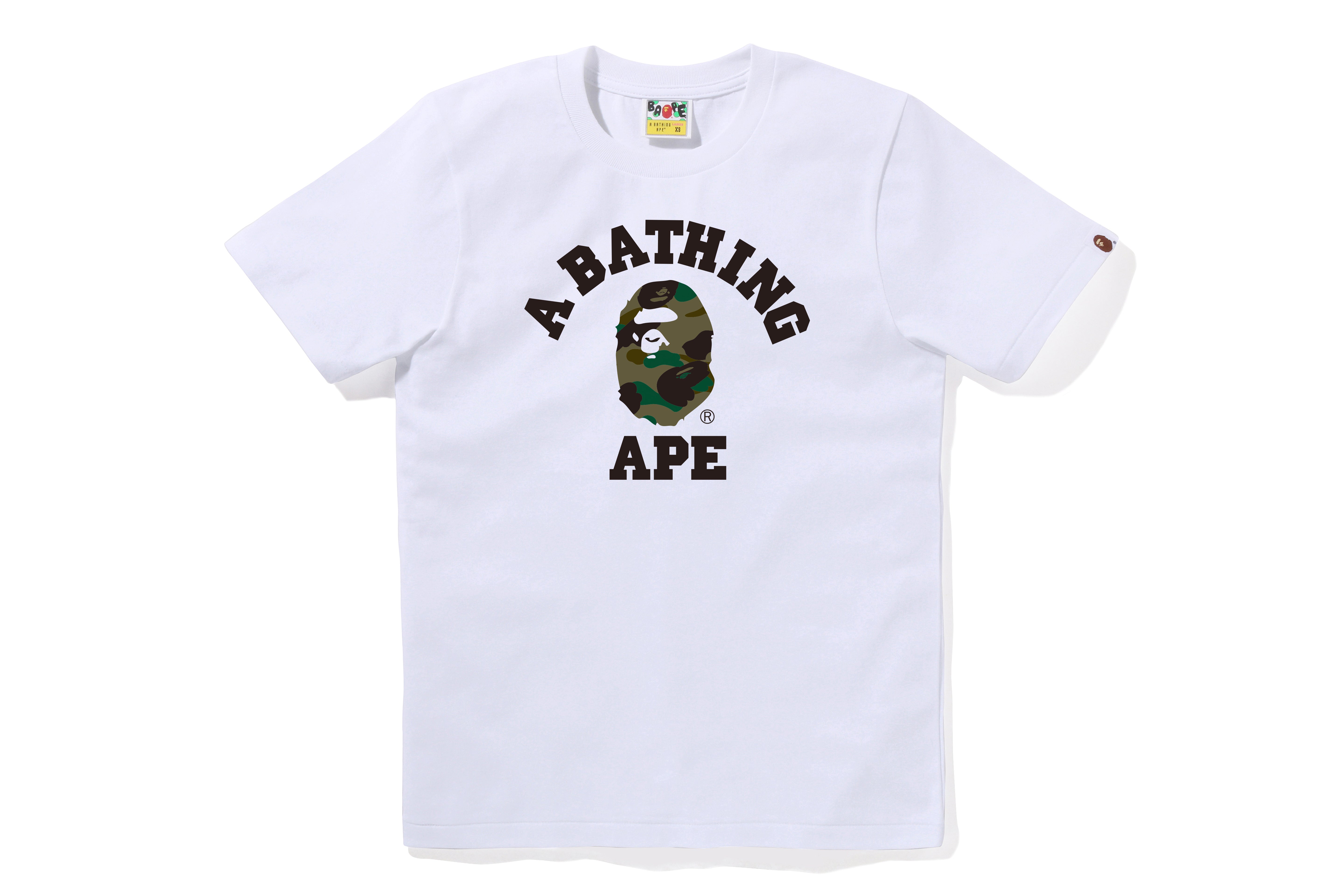 1ST CAMO COLLEGE TEE LADIES – eu.bape.com