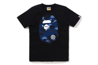 COLOR CAMO BIG APE HEAD TEE LADIES