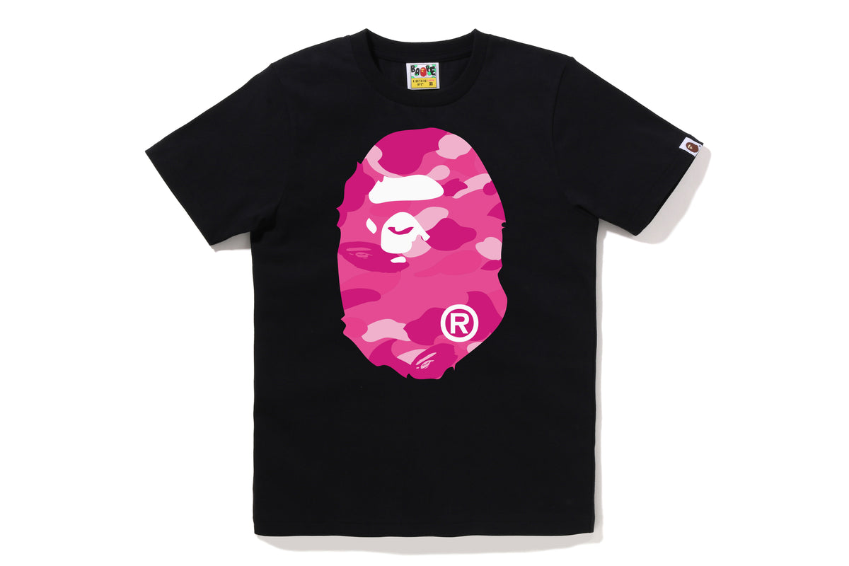 COLOR CAMO BIG APE HEAD TEE LADIES