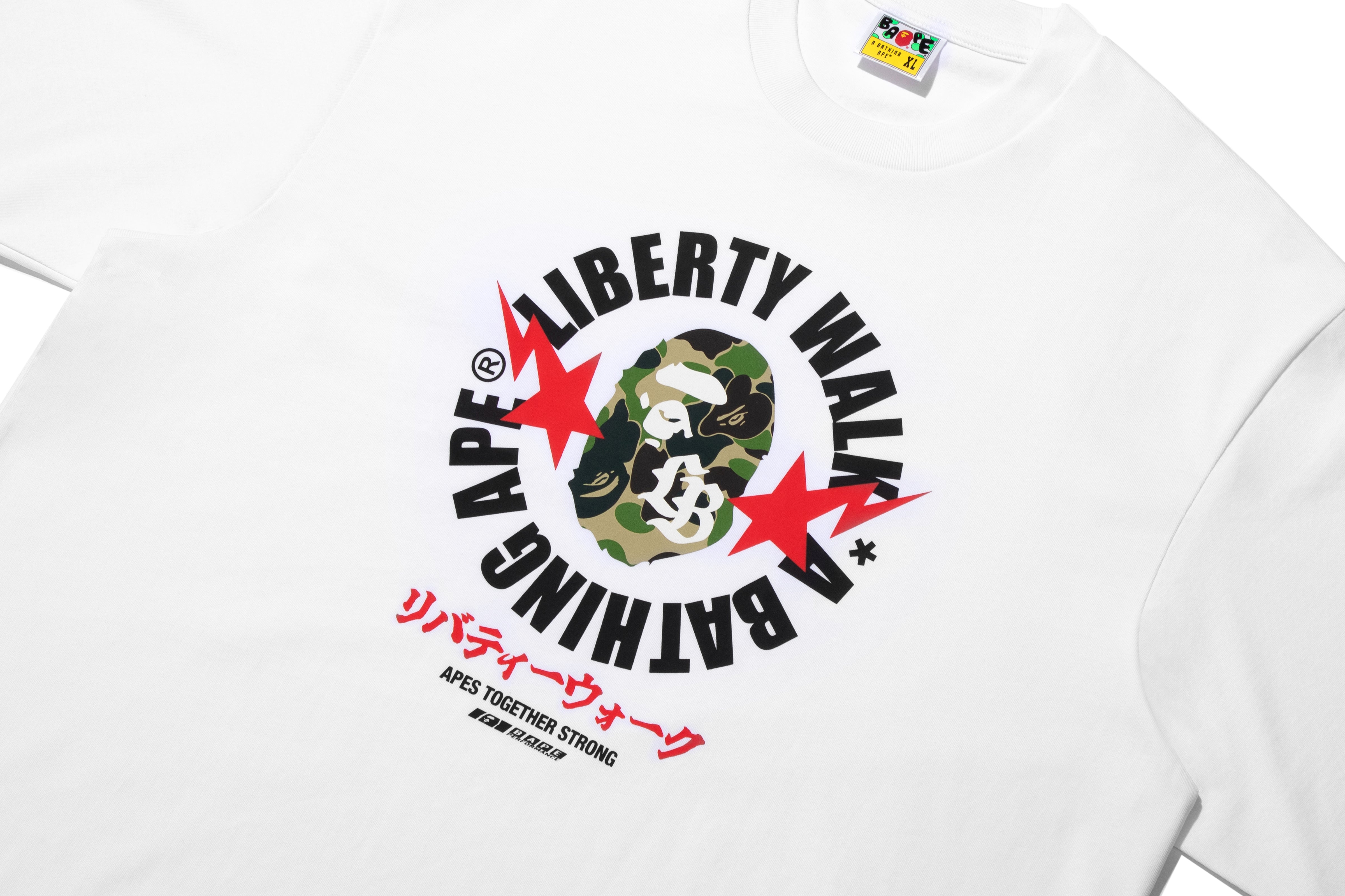 BAPE X LIBERTY WALK ABC CAMO APE HEAD RELAXED FIT TEE – eu.bape.com