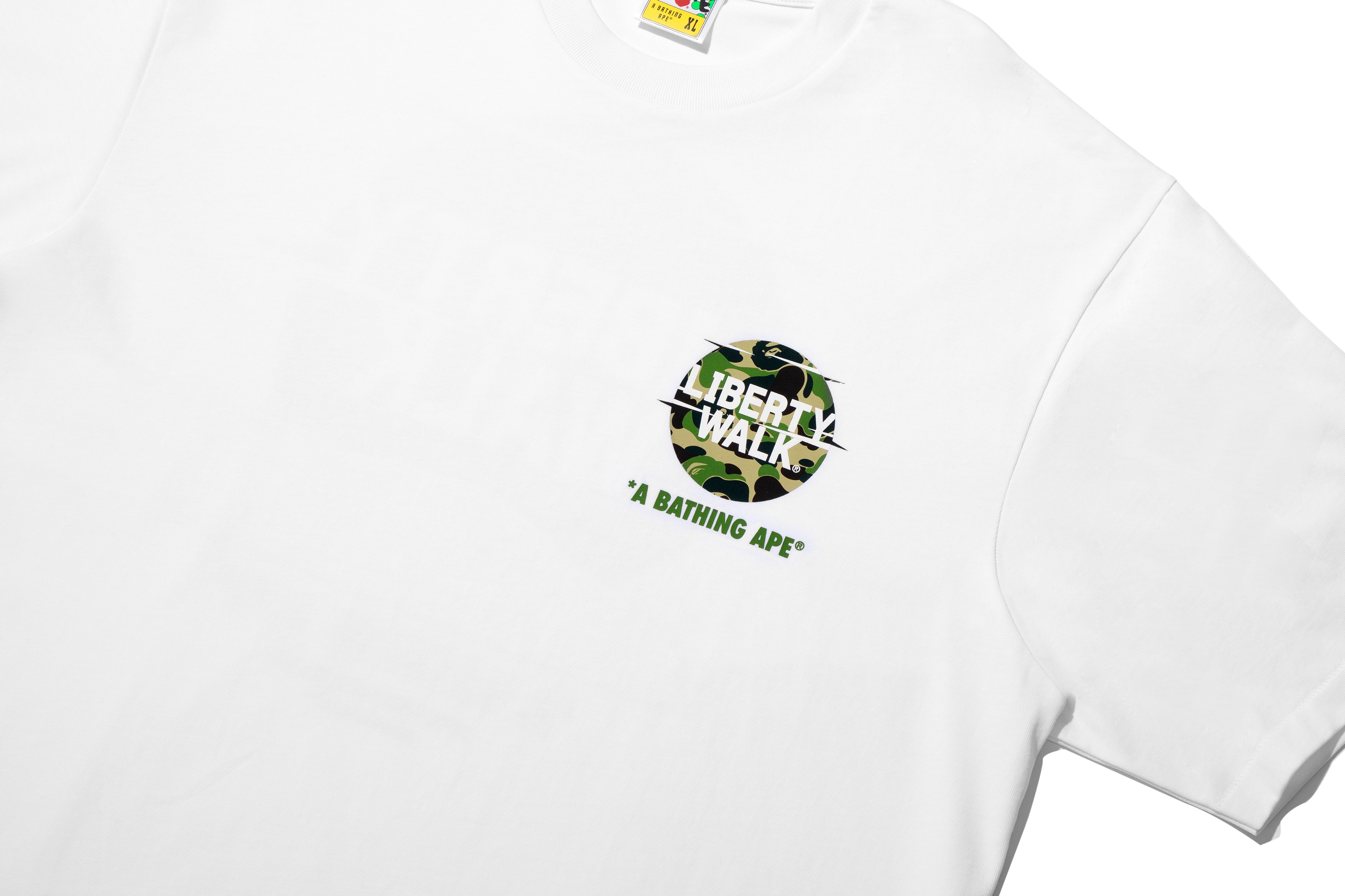 BAPE X LIBERTY WALK ABC CAMO LOGO RELAXED FIT TEE – eu.bape.com