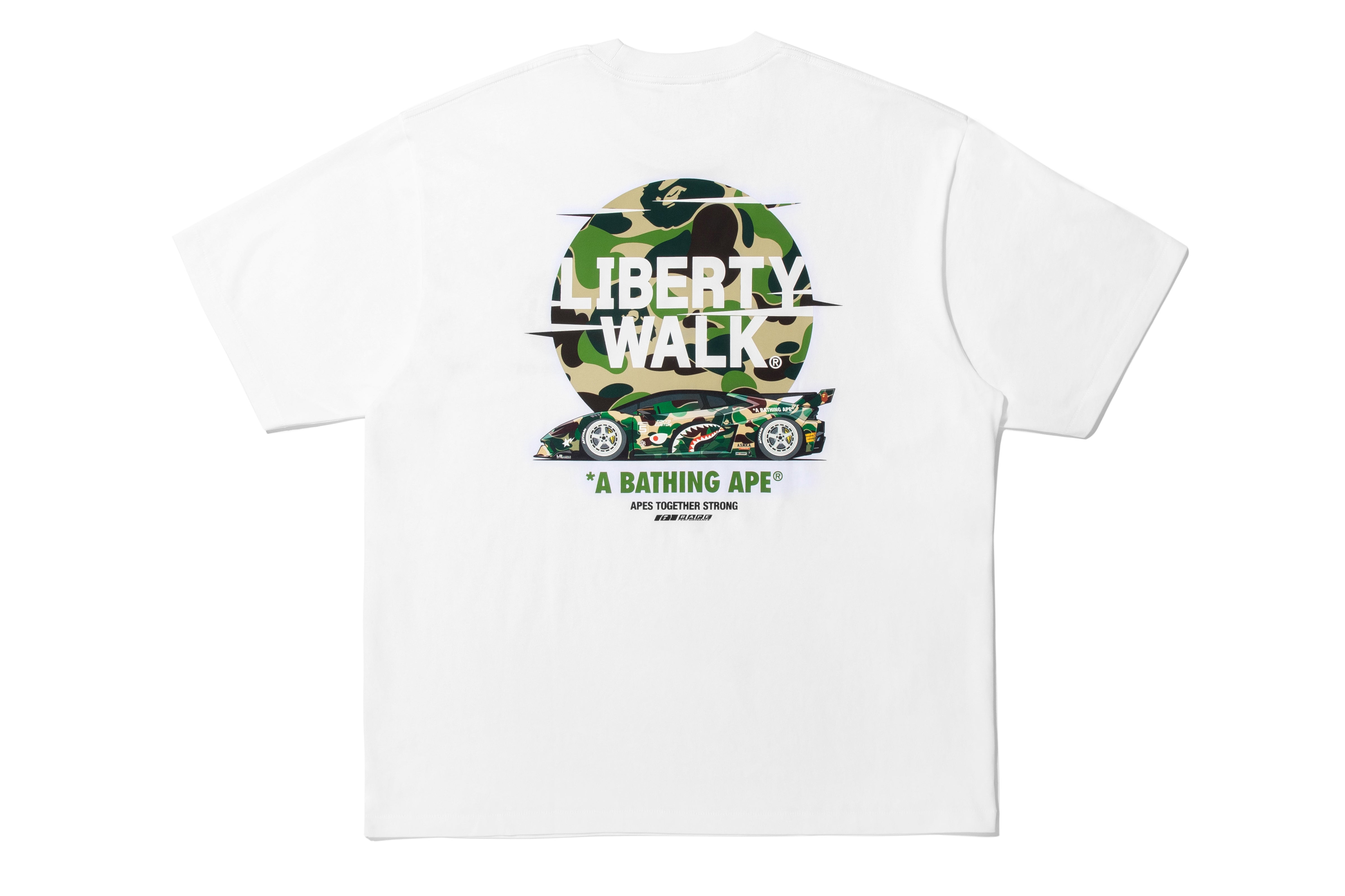 BAPE X LIBERTY WALK ABC CAMO LOGO RELAXED FIT TEE – eu.bape.com