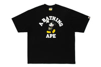 BAPE X DISNEY MICKEY MOUSE COLLEGE RELAXED FIT TEE