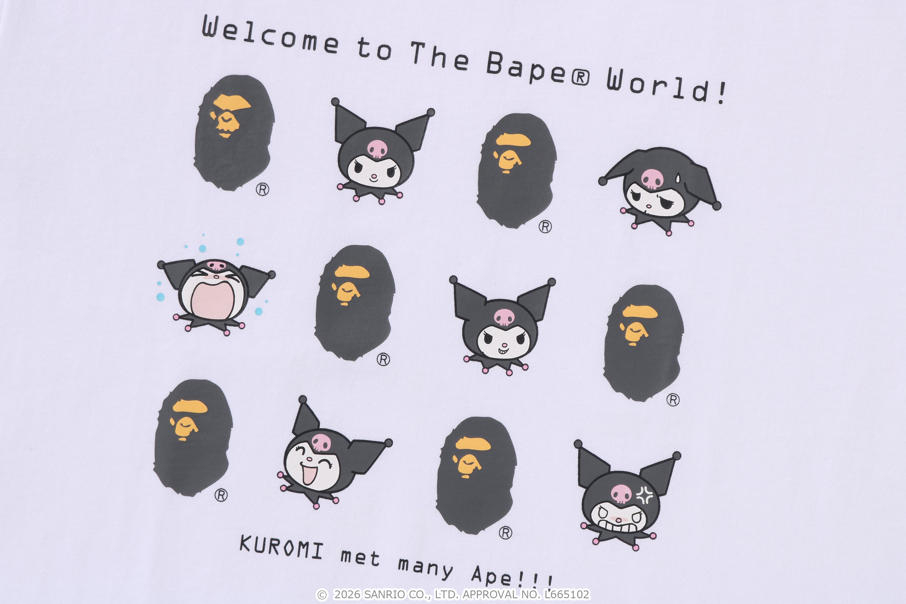 BAPE X KUROMI TEE – eu.bape.com