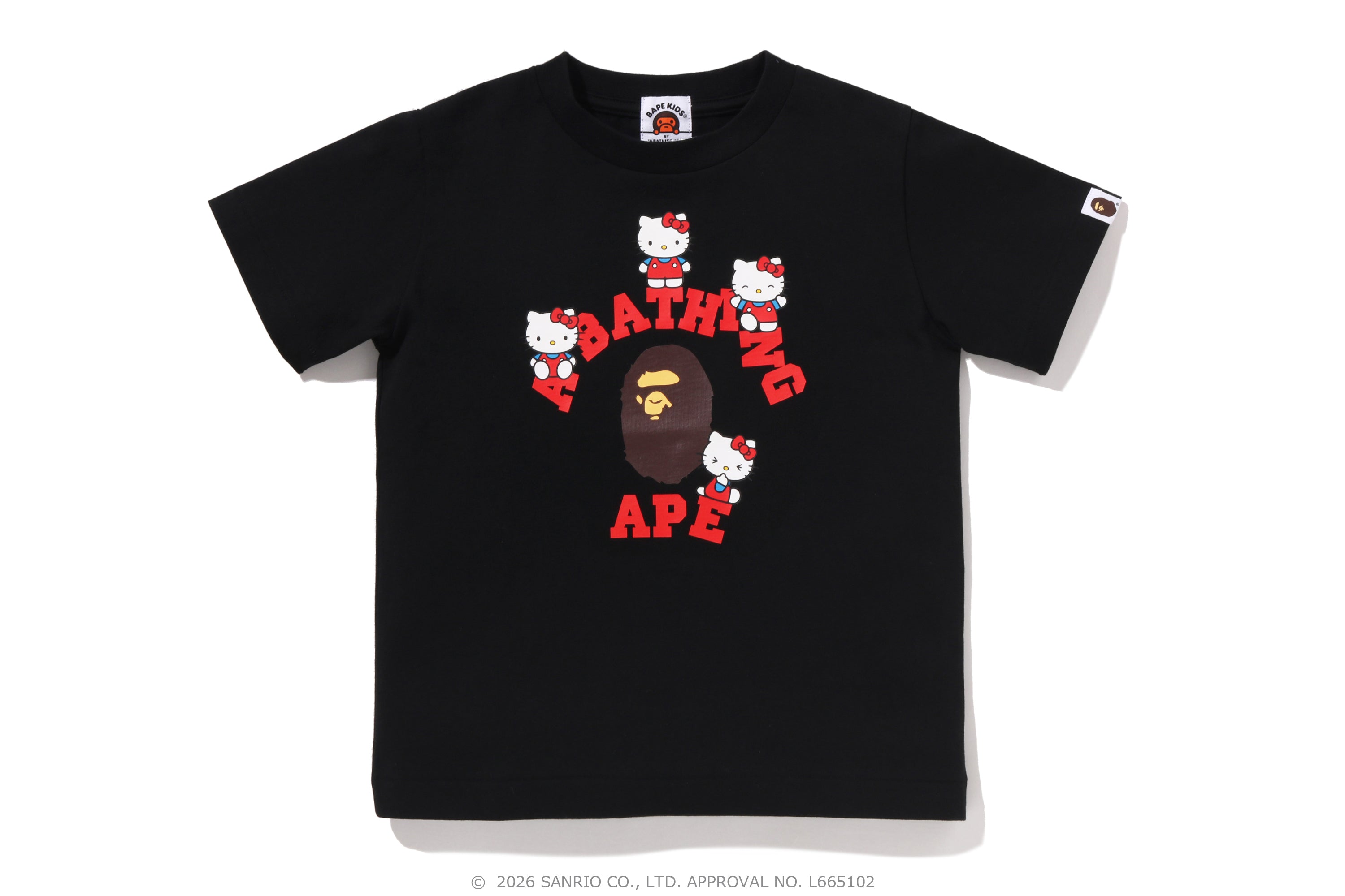 BAPE X HELLO KITTY COLLEGE TEE KIDS – eu.bape.com