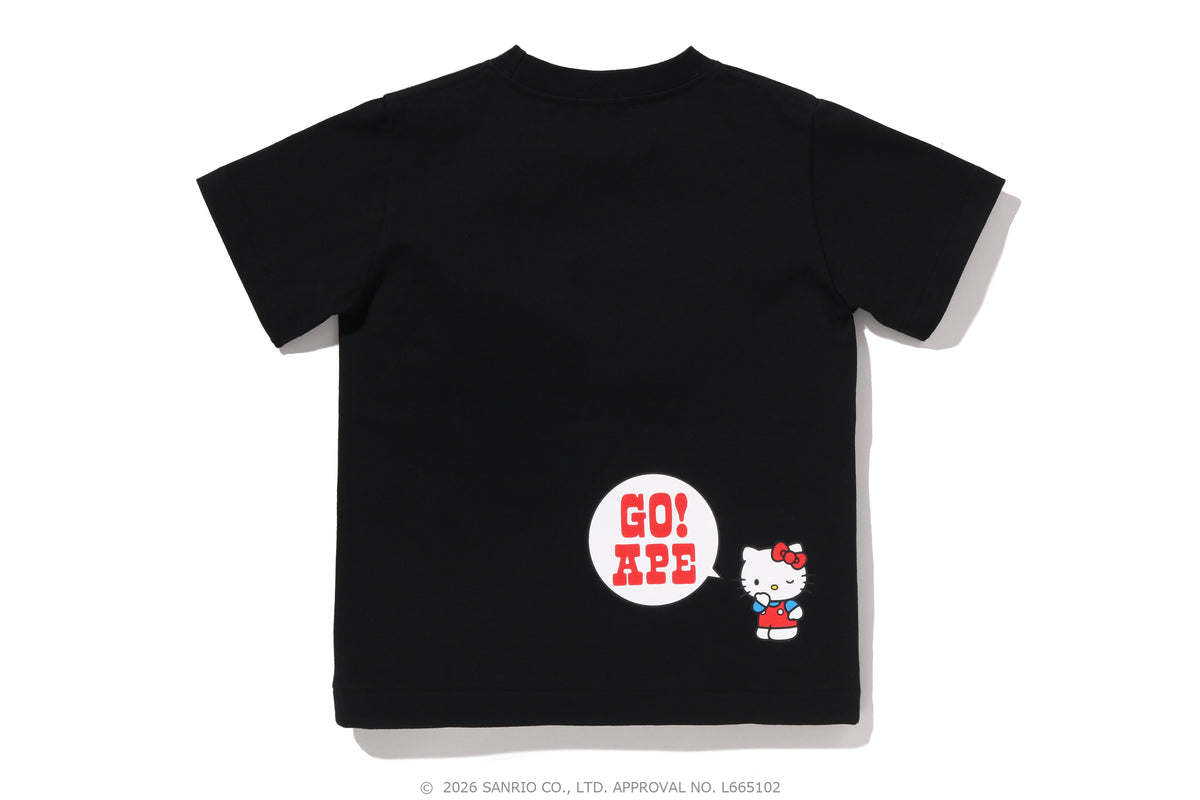 BAPE X HELLO KITTY COLLEGE TEE KIDS