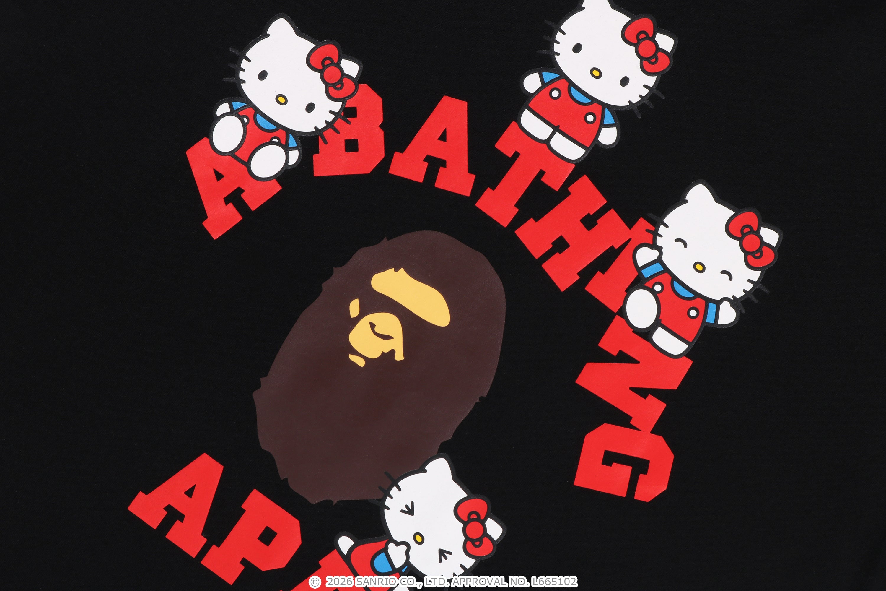 BAPE X HELLO KITTY COLLEGE TEE KIDS – eu.bape.com