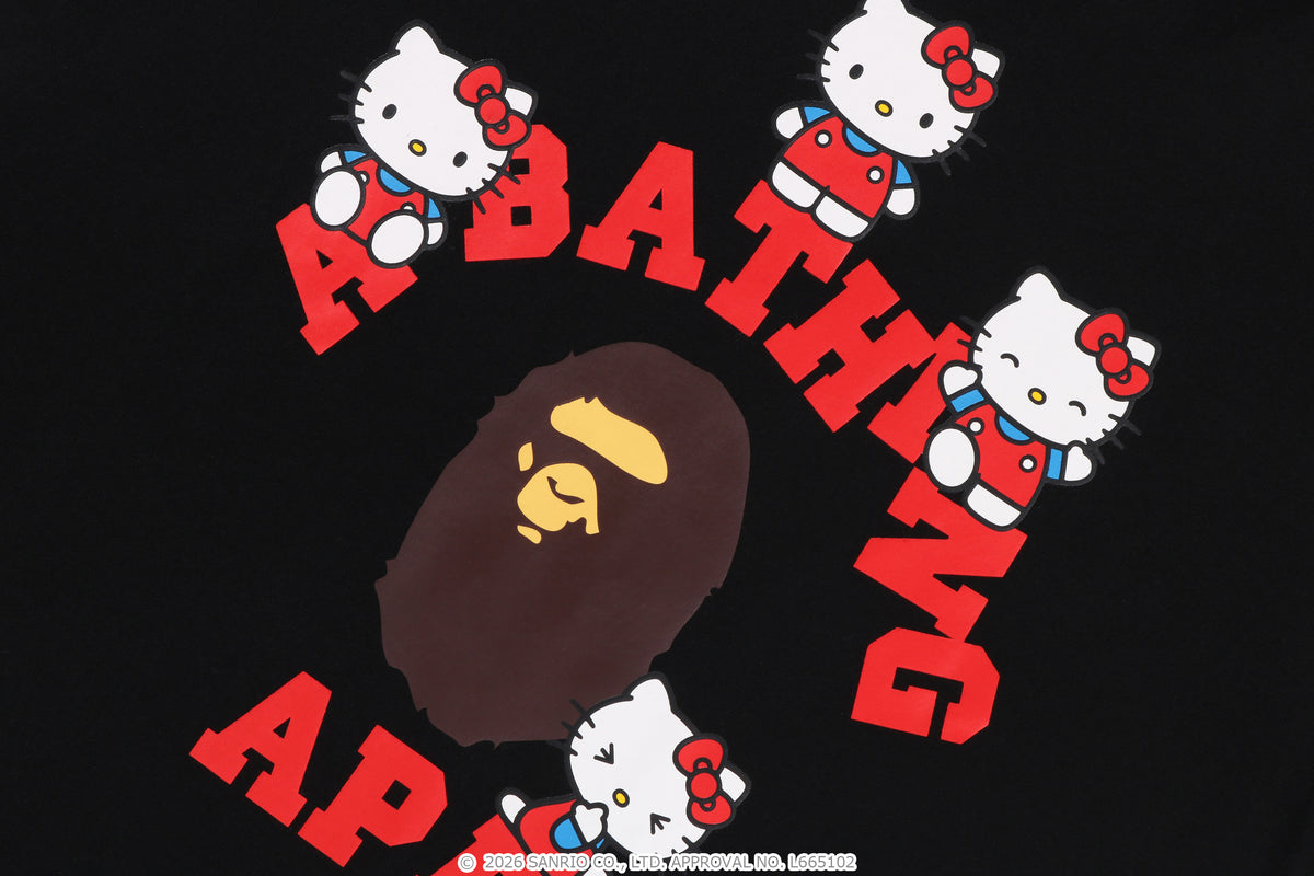 BAPE X HELLO KITTY COLLEGE TEE KIDS