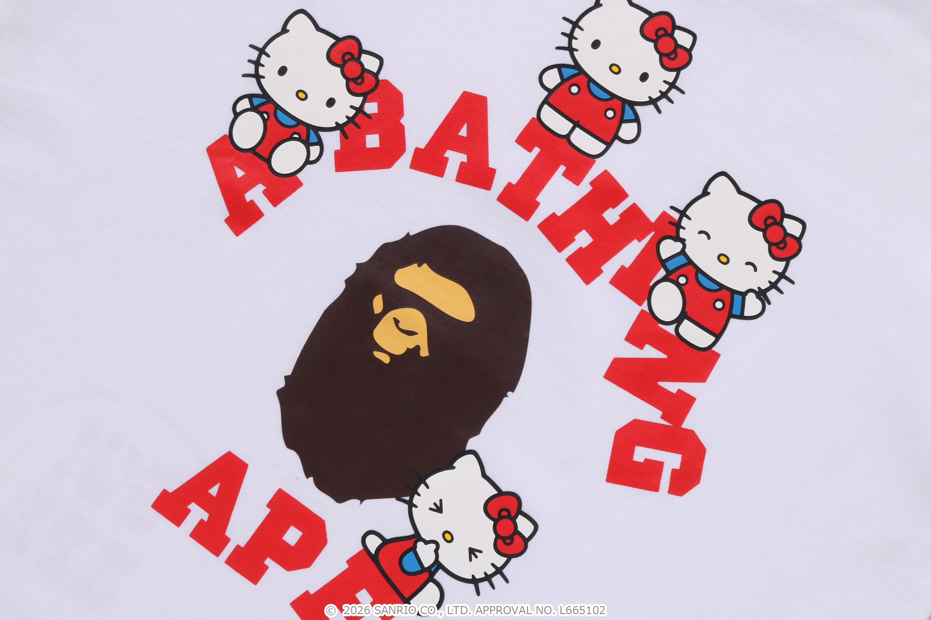 BAPE X HELLO KITTY COLLEGE TEE KIDS – eu.bape.com