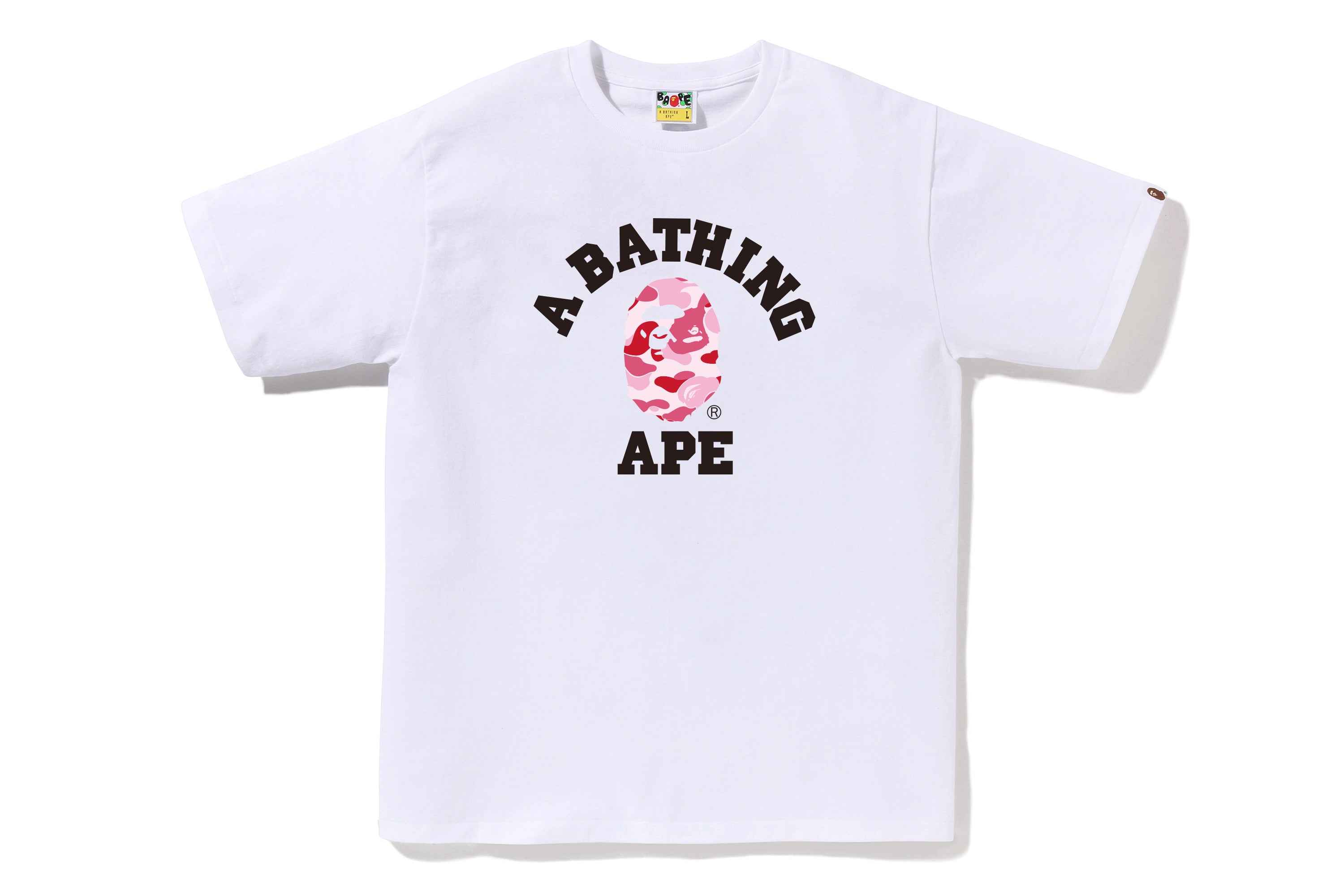 A BATHING APEのABC CAMO COLLEGE TEE ABC CAMO COLLEGE TEE – eu.bape.com