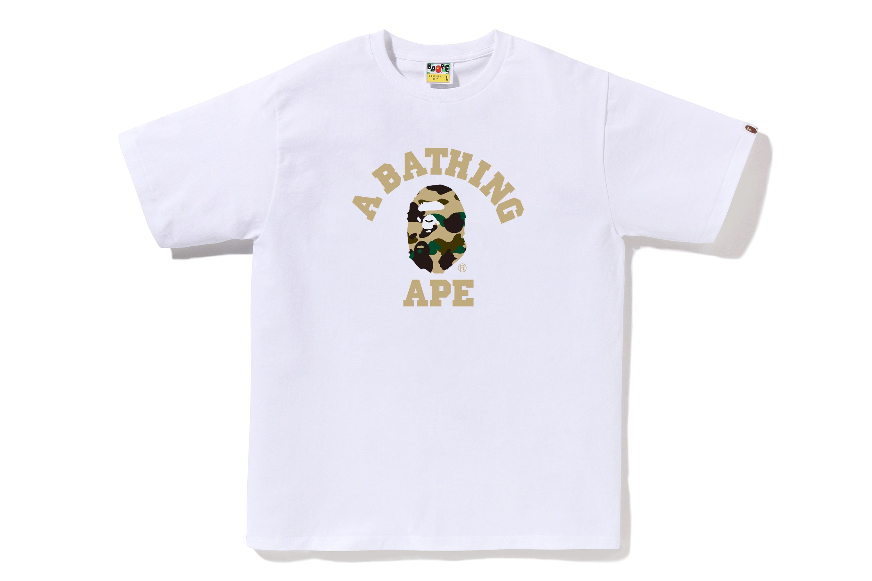 1ST CAMO COLLEGE TEE – eu.bape.com