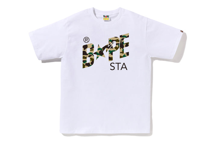 1ST CAMO BAPE STA TEE