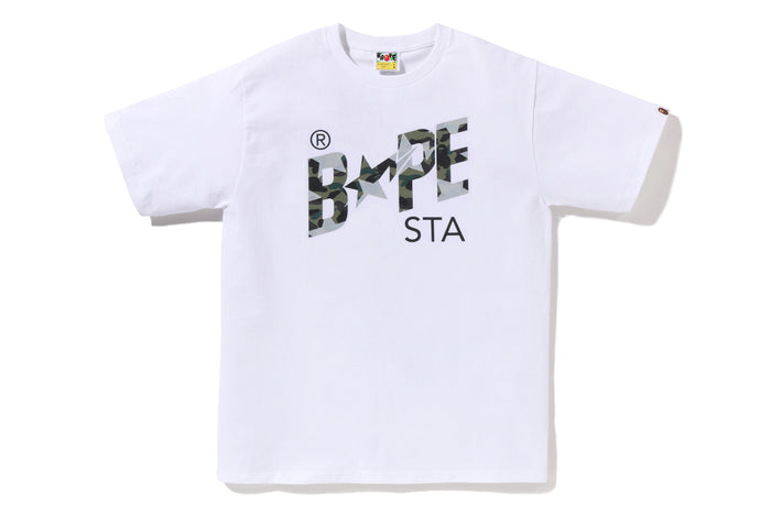STA OVER PRINT 1ST CAMO BAPE STA TEE