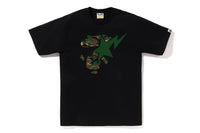 GLITCH WOODLAND CAMO APE FACE STA TEE