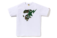 GLITCH WOODLAND CAMO APE FACE STA TEE