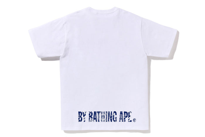 JAPANESE INDIGO ART CAMO APE FACE TEE