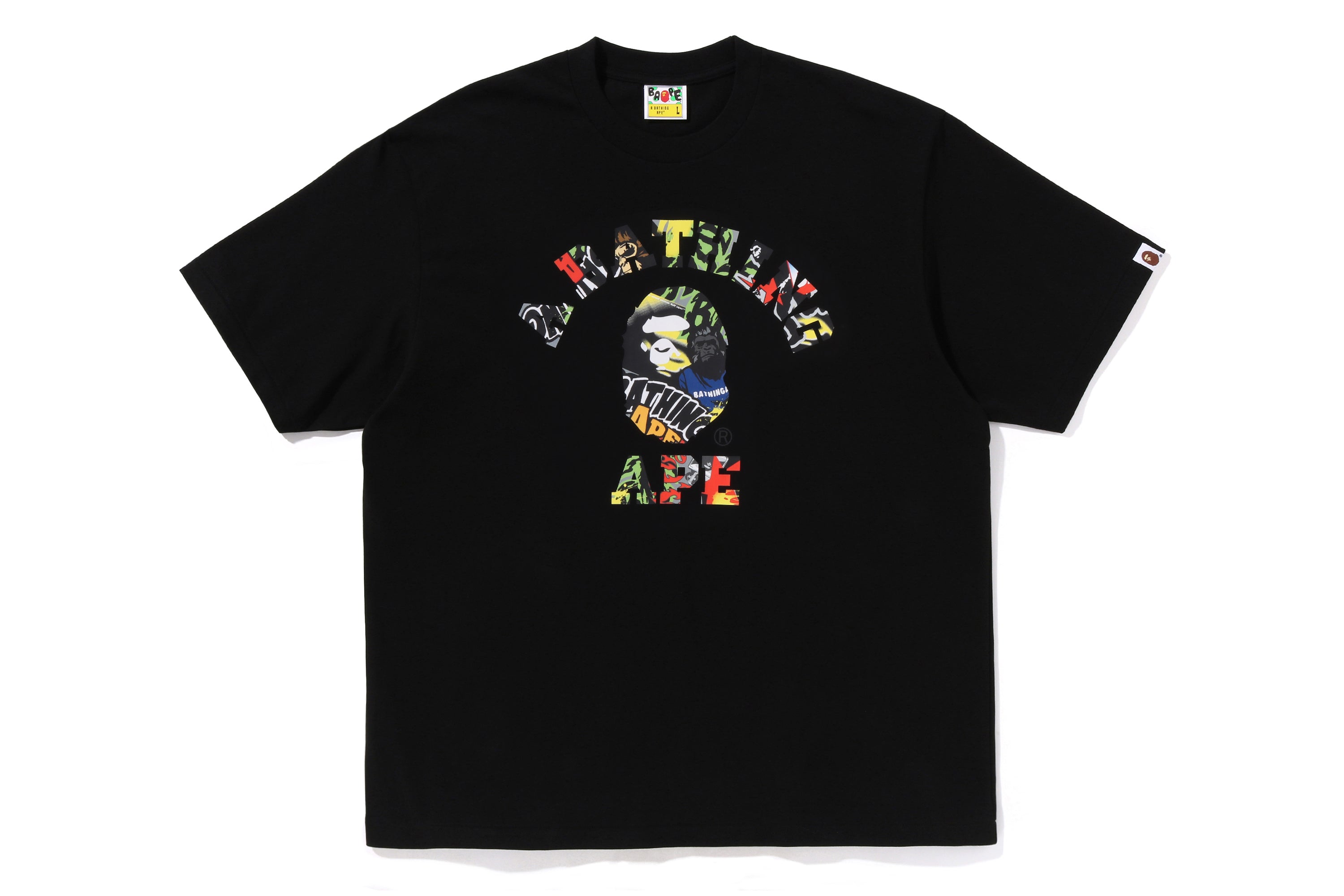 MULTI LOGO COLLEGE RELAXED FIT TEE – eu.bape.com