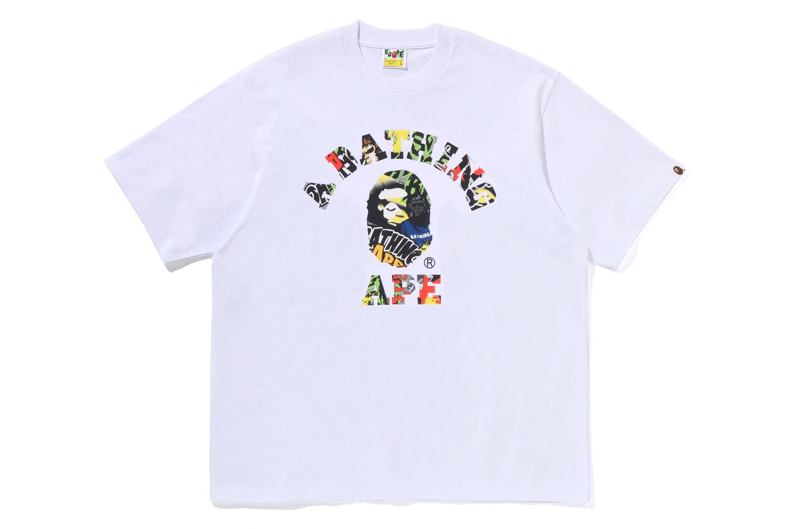 MULTI LOGO COLLEGE RELAXED FIT TEE – eu.bape.com