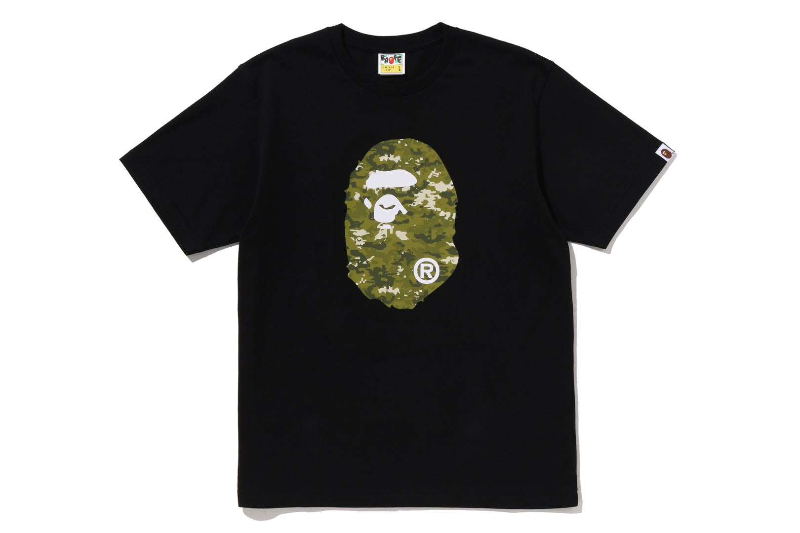 MULTI PIXEL CAMO APE HEAD TEE – eu.bape.com