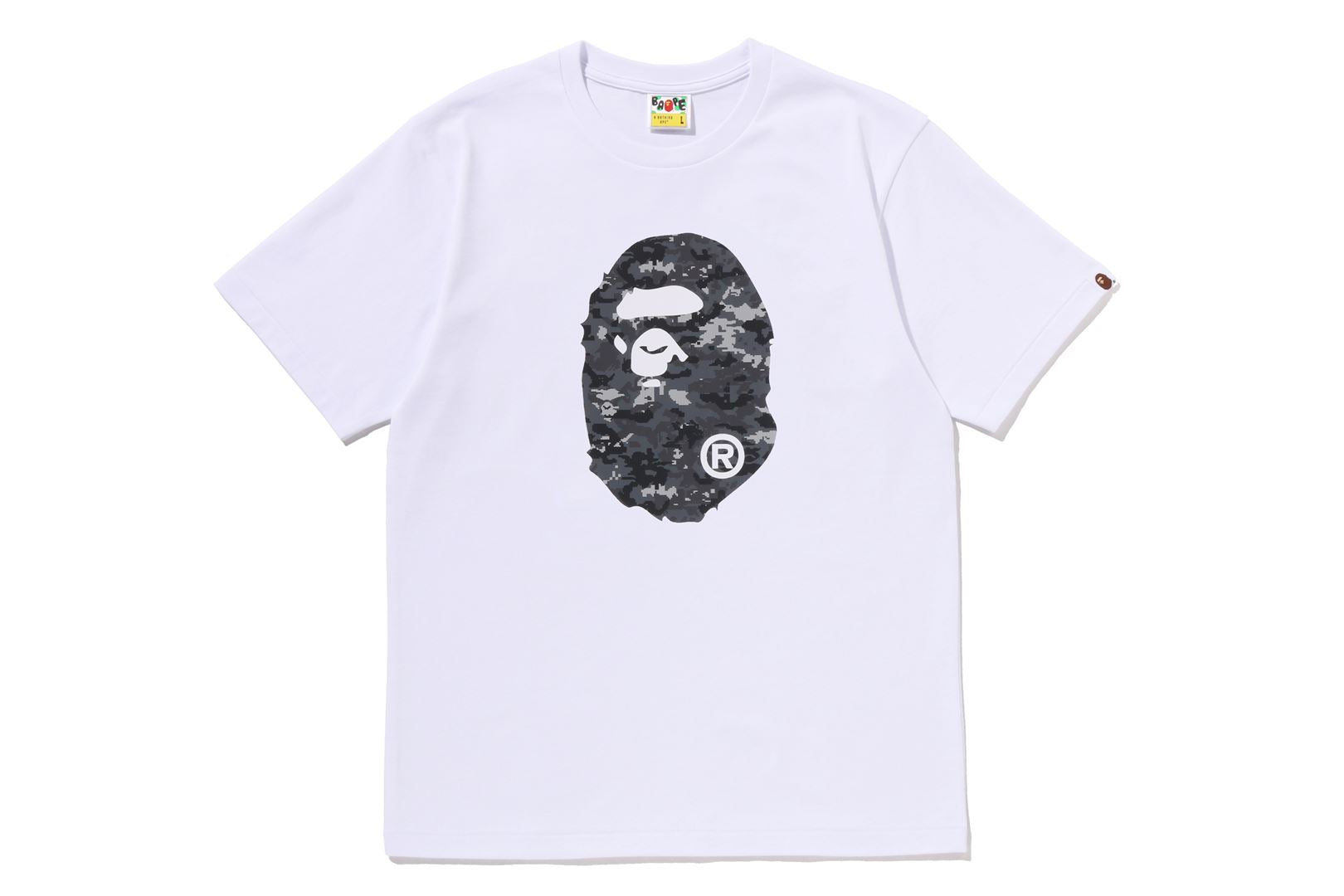 MULTI PIXEL CAMO APE HEAD TEE – eu.bape.com