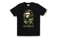 GLITCH WOODLAND CAMO BY BATHING APE TEE LADIES