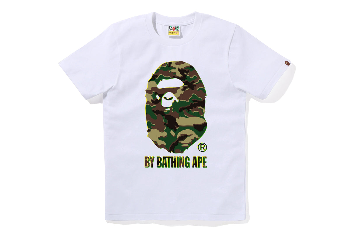 GLITCH WOODLAND CAMO BY BATHING APE TEE LADIES