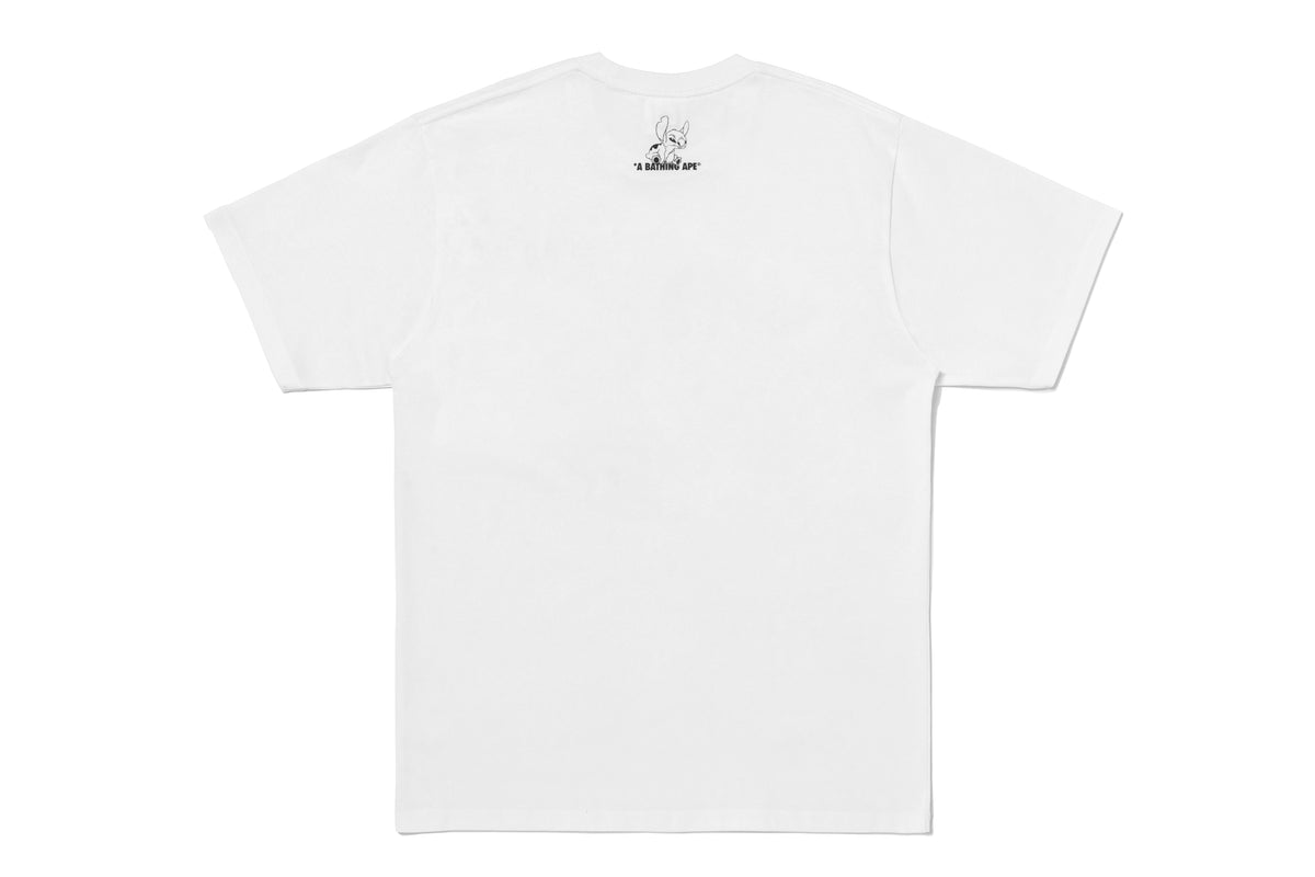 BAPE X DISNEY STITCH ABC CAMO APE HEAD TEE
