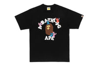 BAPE X DISNEY STITCH AND FRIENDS COLLEGE TEE