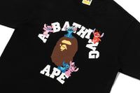 BAPE X DISNEY STITCH AND FRIENDS COLLEGE TEE